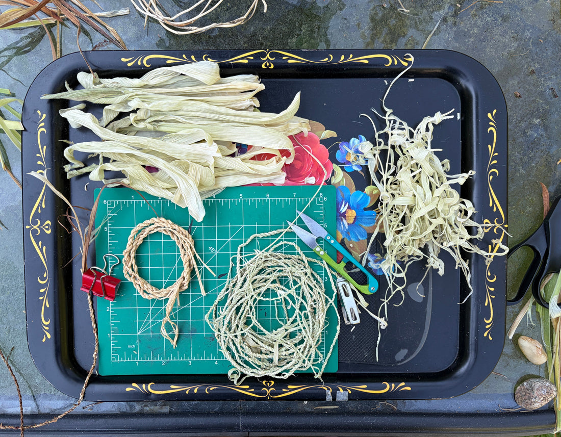 Corn Husk Cordage & Natural Weaving Materials