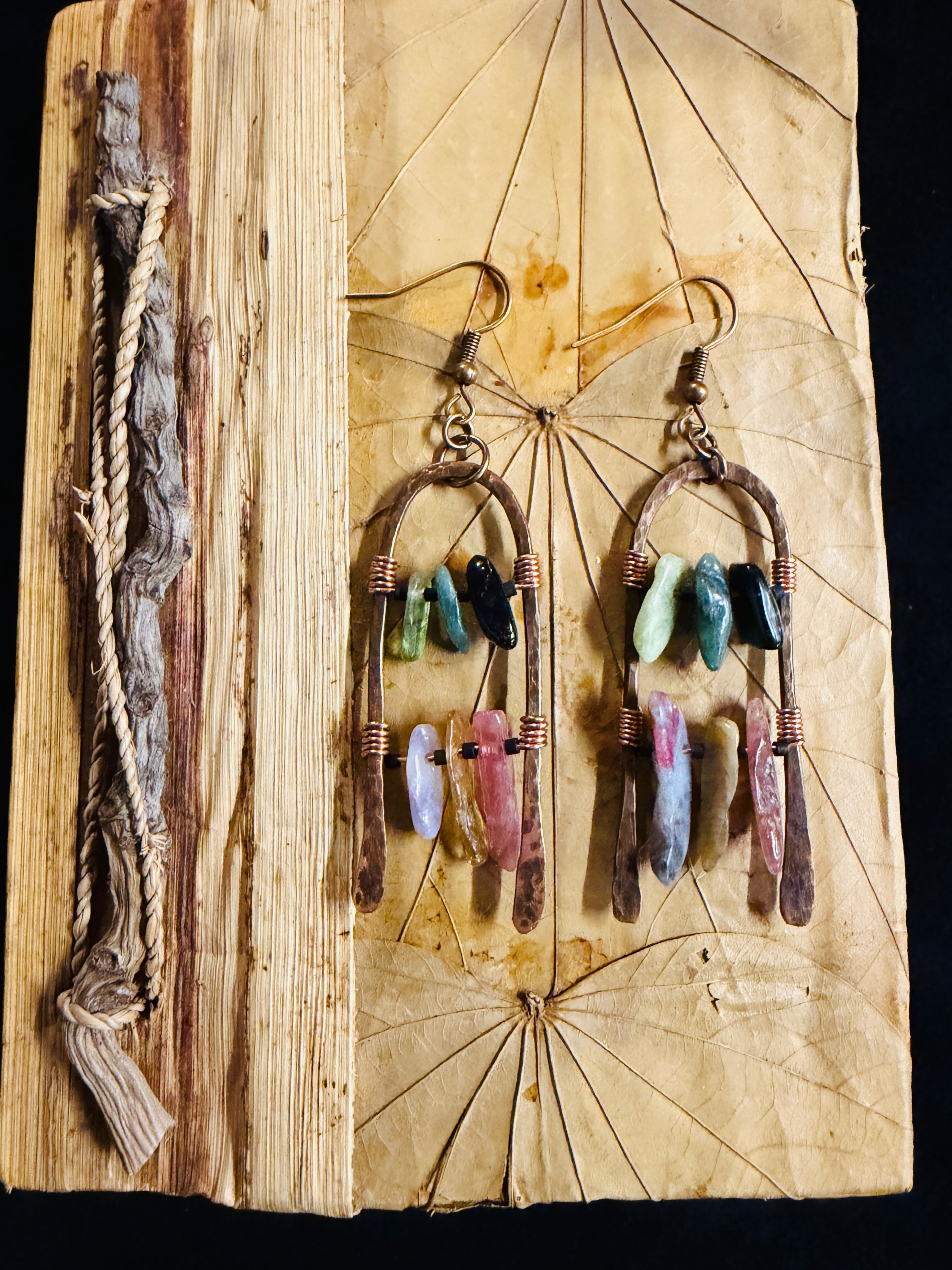 Tourmaline Arch Earrings