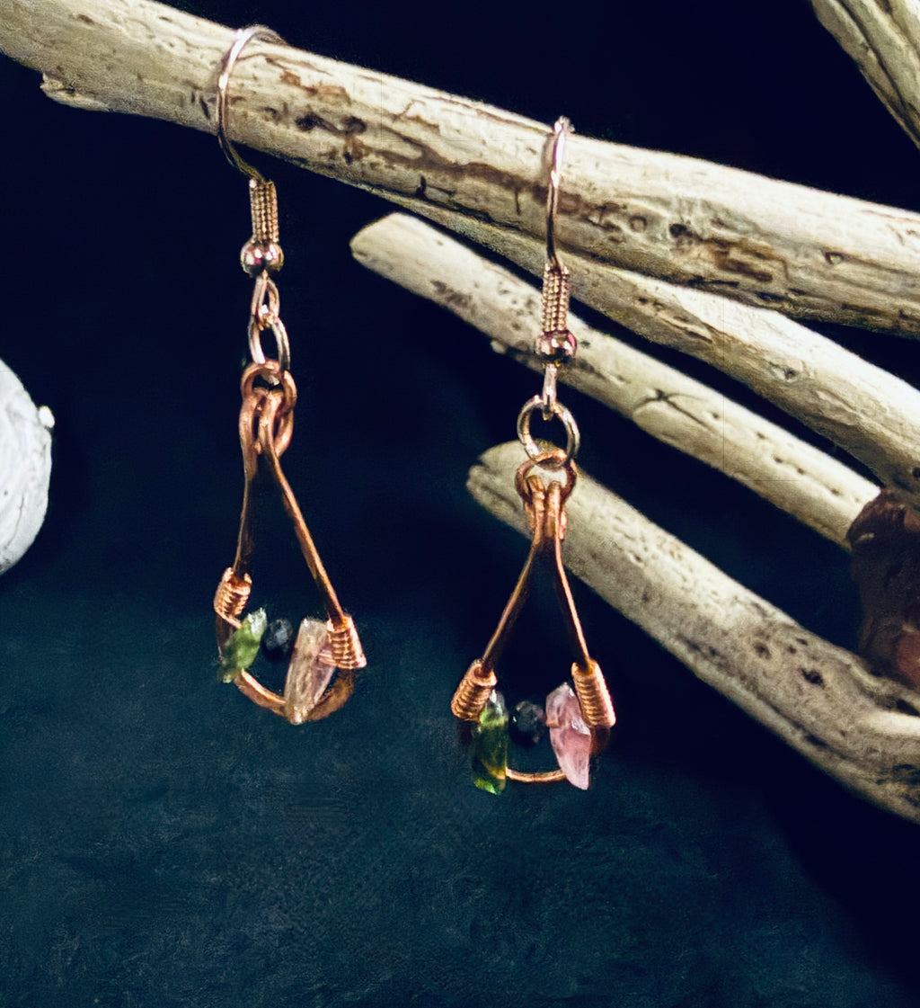 Tourmaline & Spinel Copper Drops
