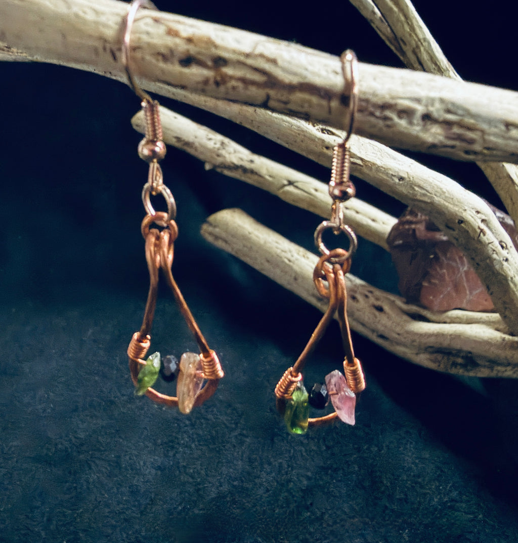 Tourmaline & Spinel Copper Drops