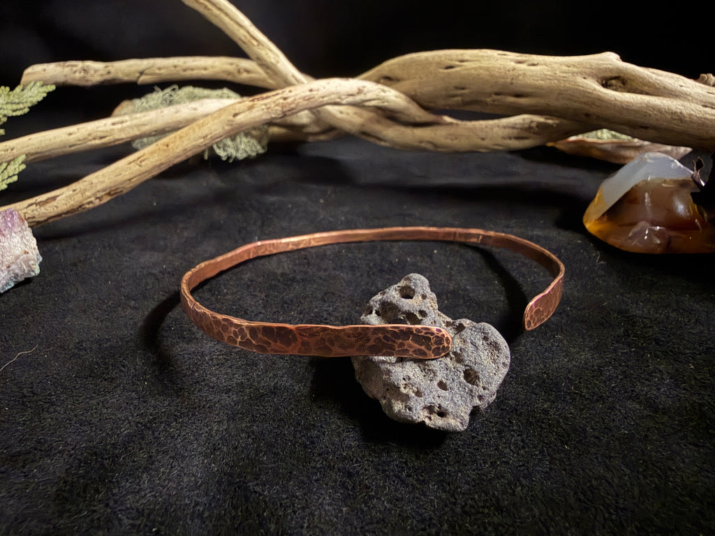 Textured Copper Cuff Bracelet