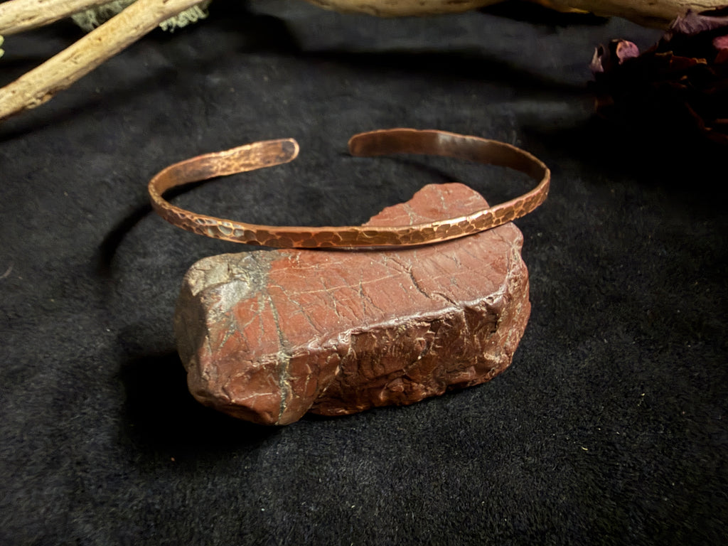 Textured Copper Cuff Bracelet