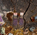 Storm Cloud Basket Weave Earrings