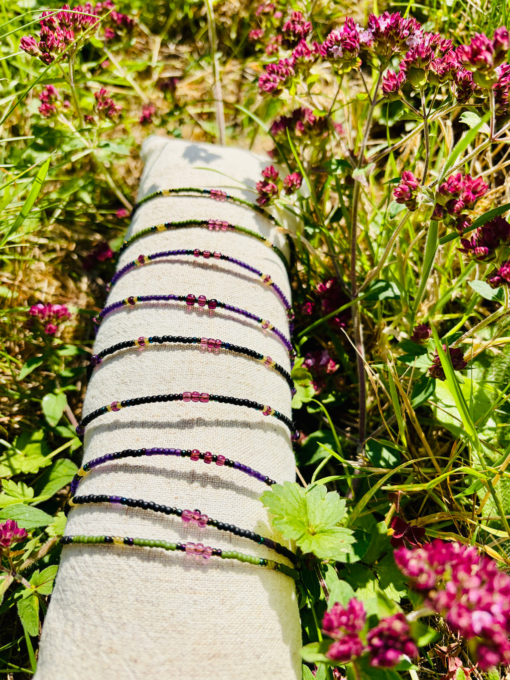 Wild Herb Beaded Stack Bracelets