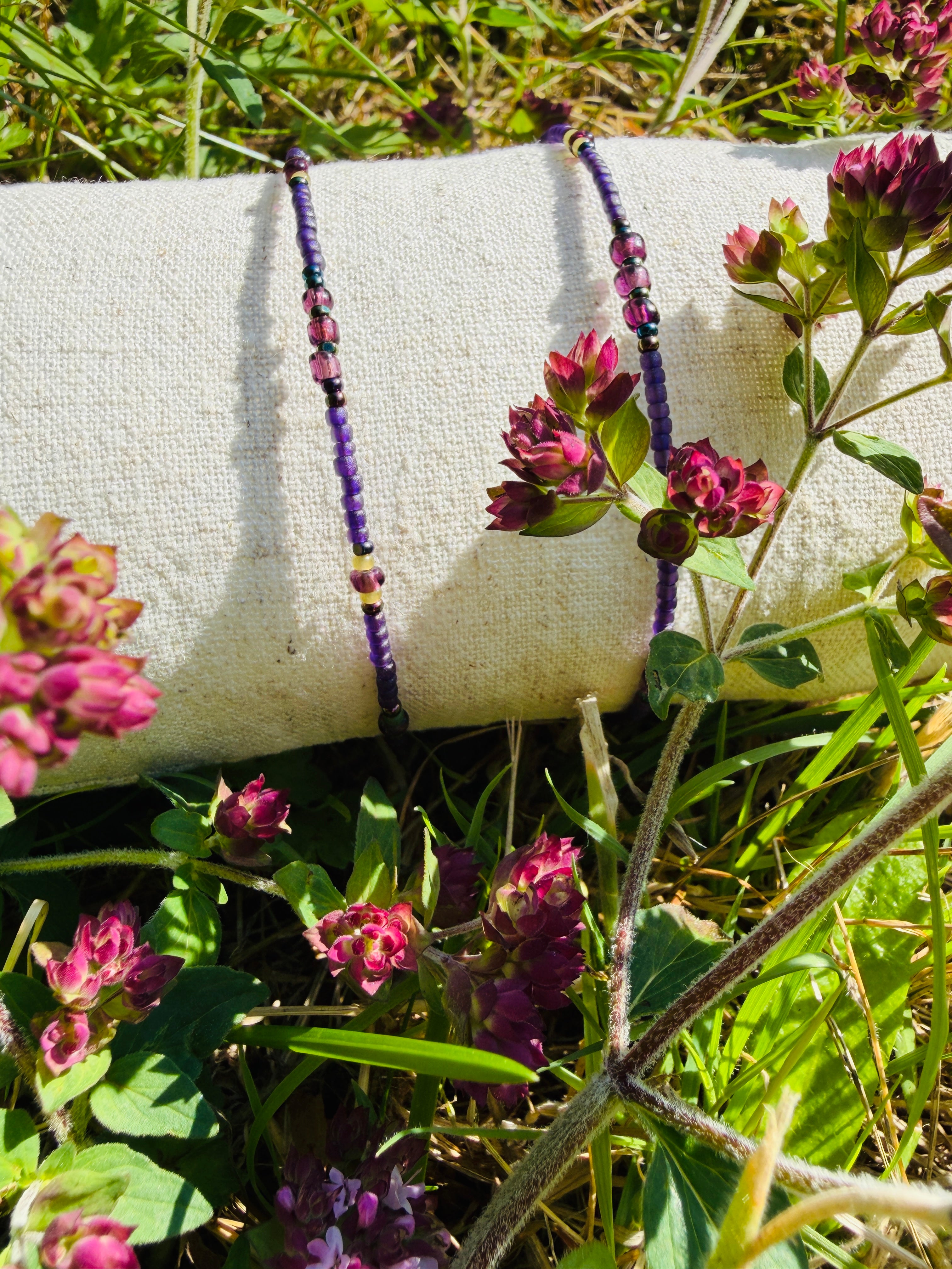 Wild Herb Beaded Stack Bracelets