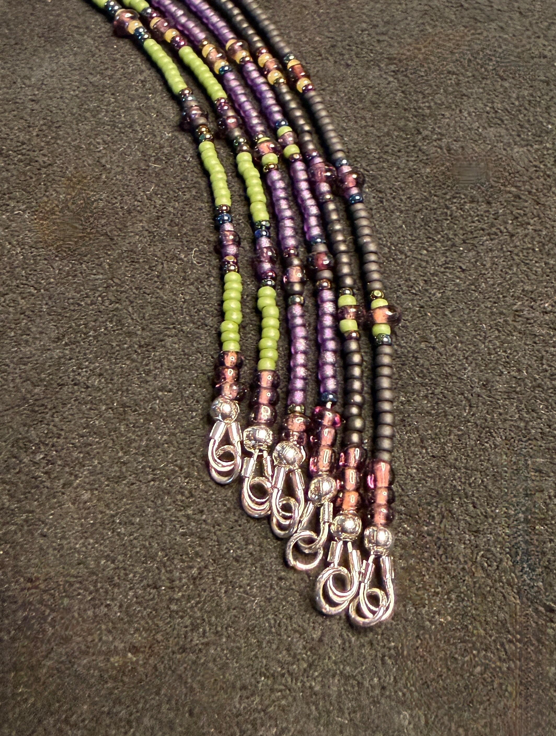 Wild Herb Beaded Stack Bracelets