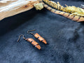 Handmade Copper Coil Dangle Earrings | Rustic Sculptural Jewelry