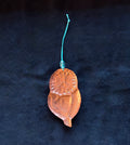 Handmade Copper Seed Pod Ornament | Embossed Botanical Christmas Decoration