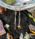 Starlight Spiral Beadwork Earrings