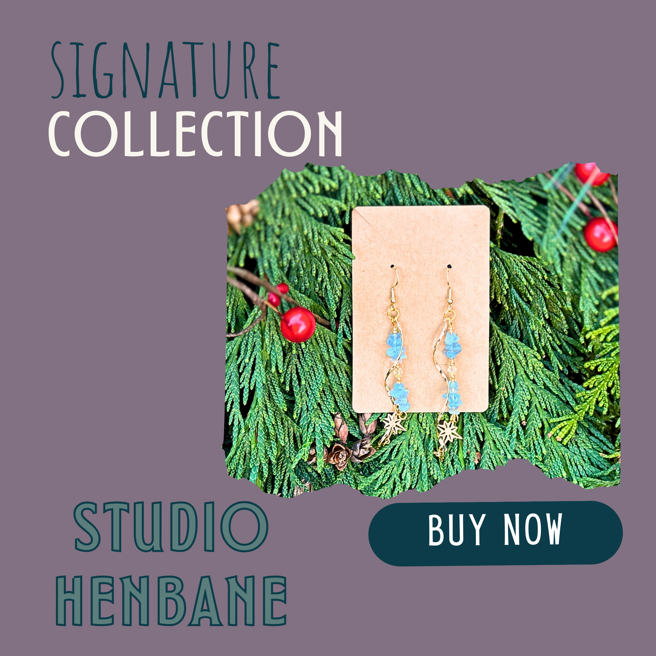 Gold & Aquamarine Spiral Dangle Earrings